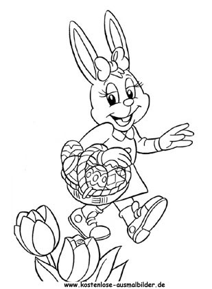 Ausmalbilder Osterhase ausdrucken
