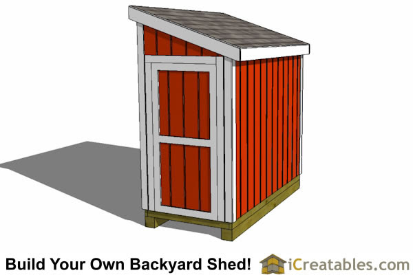 Lean To Shed Plans - Easy to Build DIY Shed Designs