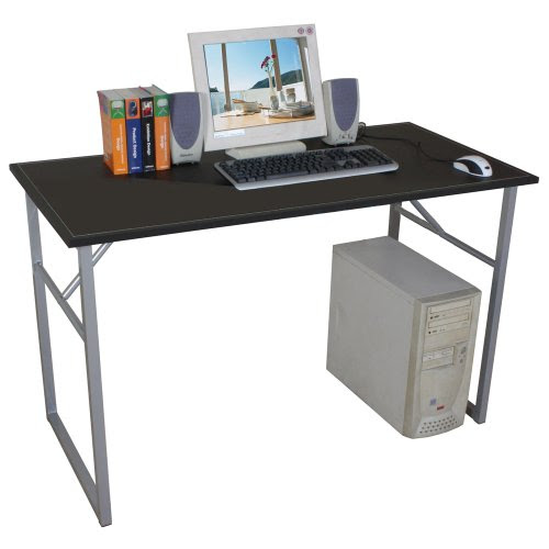 SPIFF - Metal Frame Workstation / Computer Desk - Black