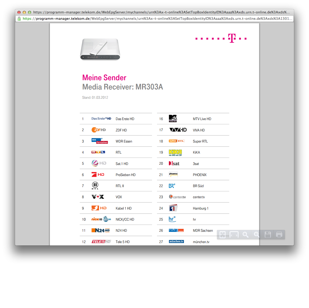Telekom Entertain: Senderliste richtig überarbeiten » VDSL ...
