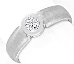 Originalfoto MODERNER BRILLANT-DIAMANT-RING WEISSGOLD