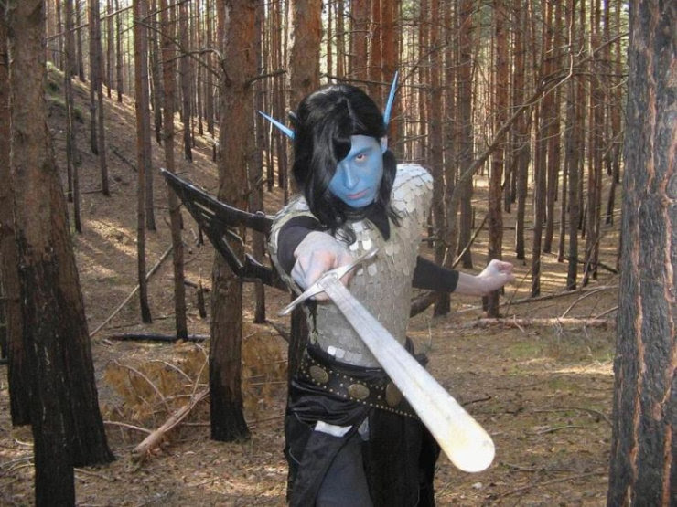 Blue man leaves Oregon in