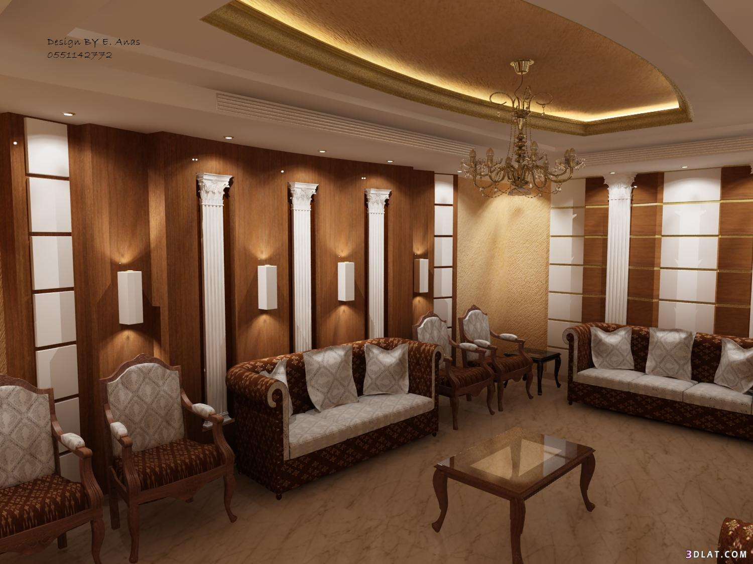 ديكورات للغرف والمجالس والتلفزيون