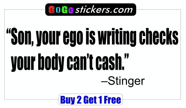 Top Gun Quote Stinger Checks You Can T Cash Gogostickers Com