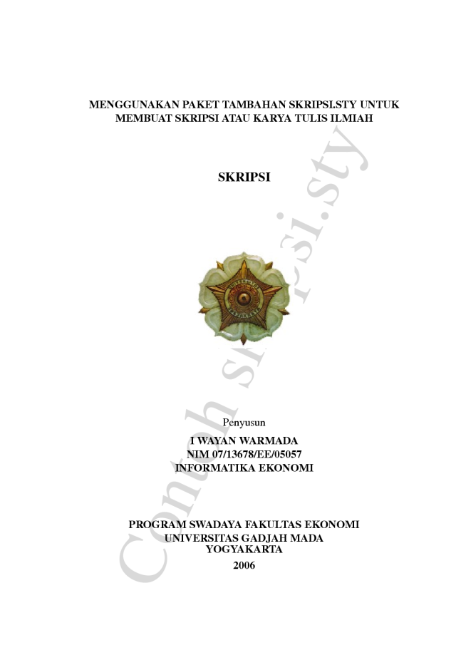 Contoh Karya Ilmiah Bab 3 - Contoh Club