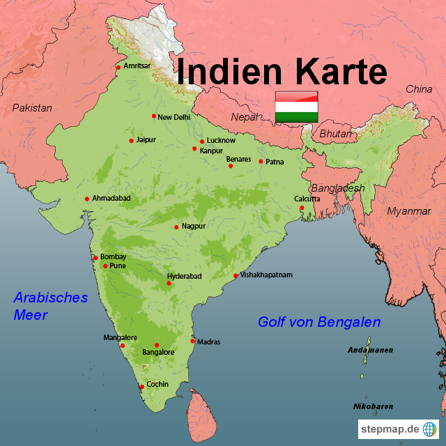 Indien Karte | Metro Map | Bus Routes | Metrobus Way Map | Train ...