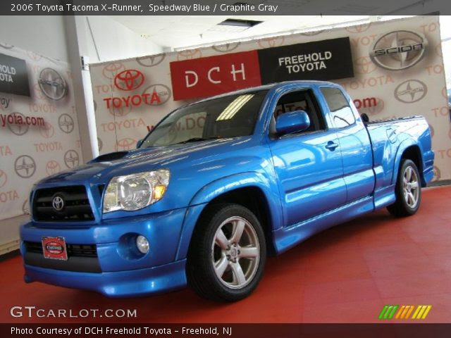 Speedway Blue 06 Toyota Tacoma X Runner Graphite Gray Interior Gtcarlot Com Vehicle Archive