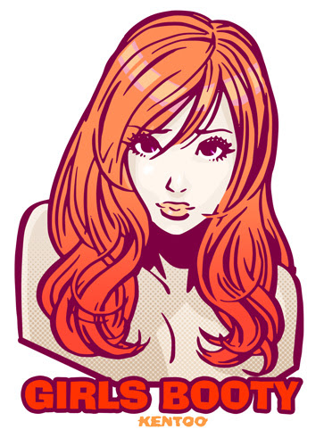 イラストレーターkentoo アメリカン ロック ガールイラストなど イラスト 大人の女性