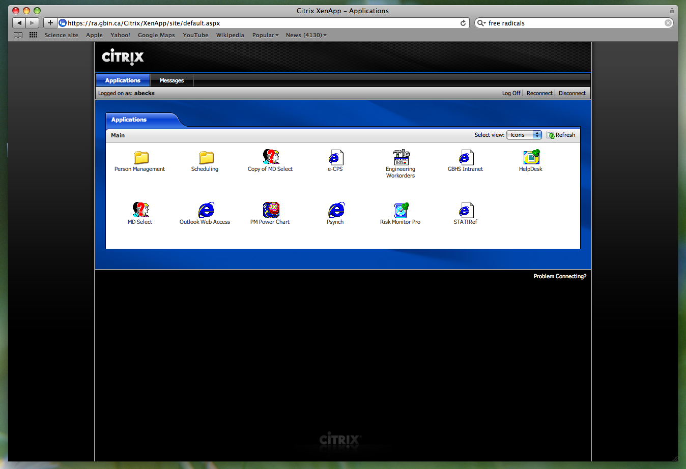 Email Access Using Citrix on Mac OS 10.6