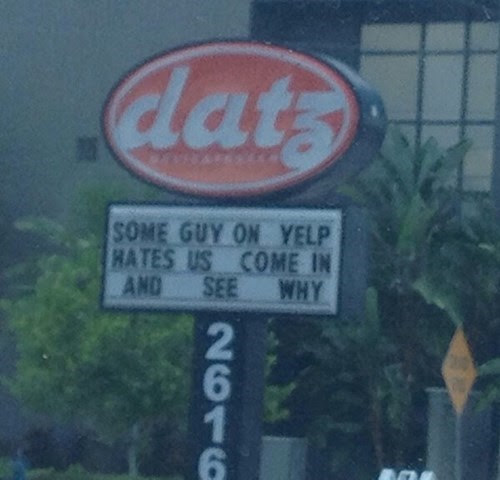 monday thru friday,sign,yelp,g rated