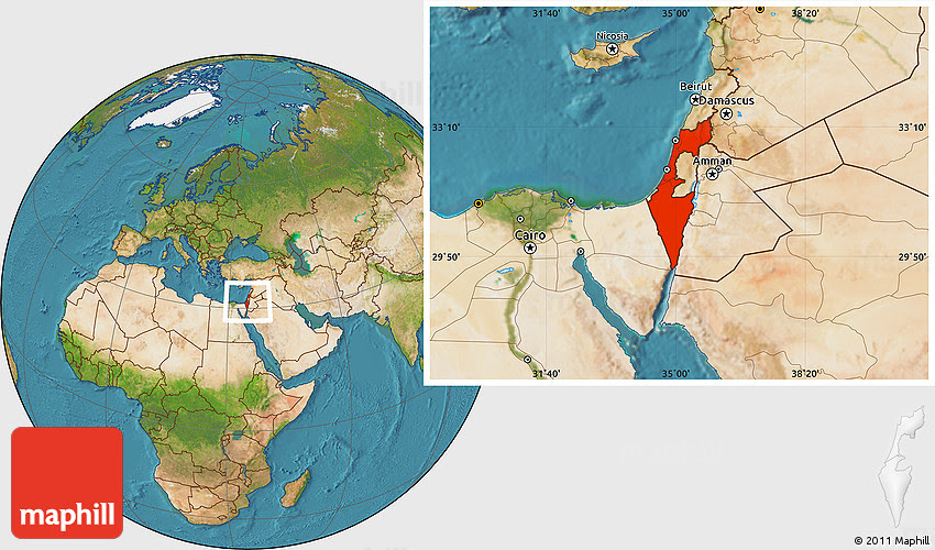 Where Is Israel In World Map