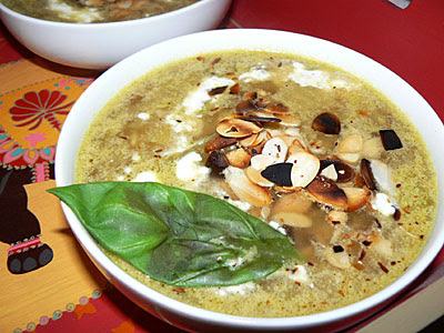 Soupe basilic