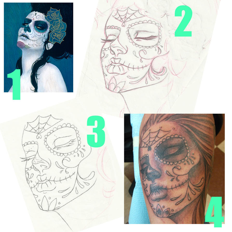 woman with tattoo