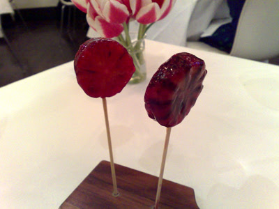 blood orange and campari jelly frozen lollypops