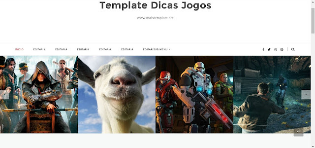 Template Para Blogger dicas games jogos