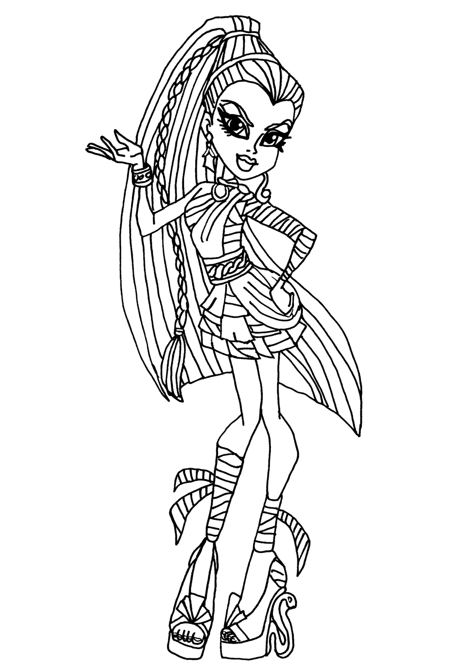 Nefera de Nile Disegni da colorare Monster high