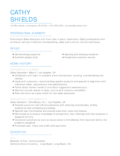 Online Cv Builder Free