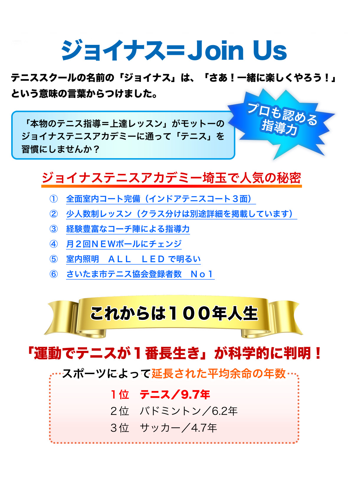 ジョイナステニスアカデミー 大宮校