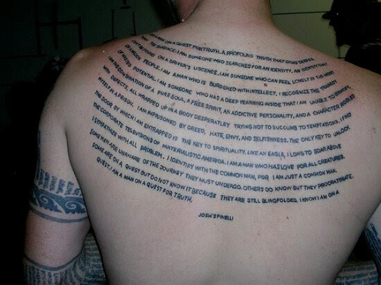 Quotes in Tattoos
