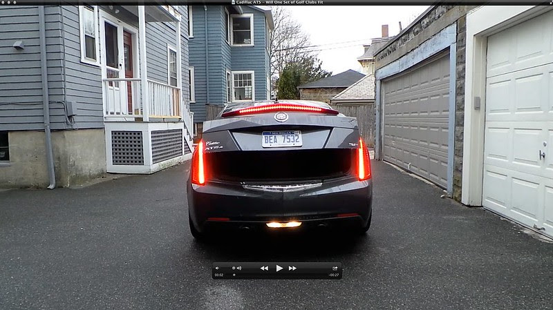 Cadillac ATS - Will One Set of Golf Clubs Fit In The Trunk