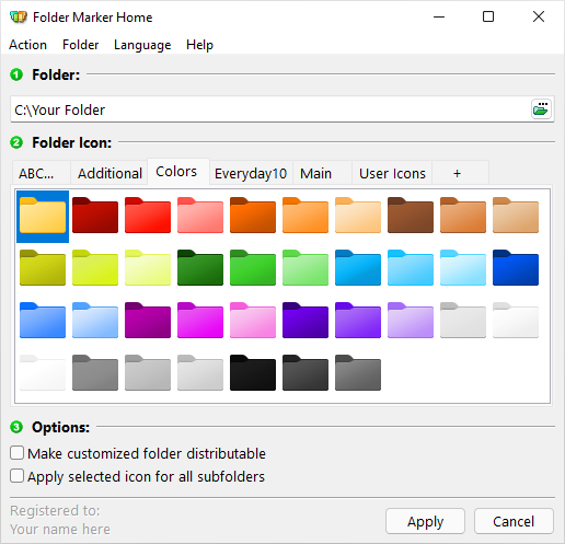 Folder Marker Home – 文件夹图标颜色变换软件丨