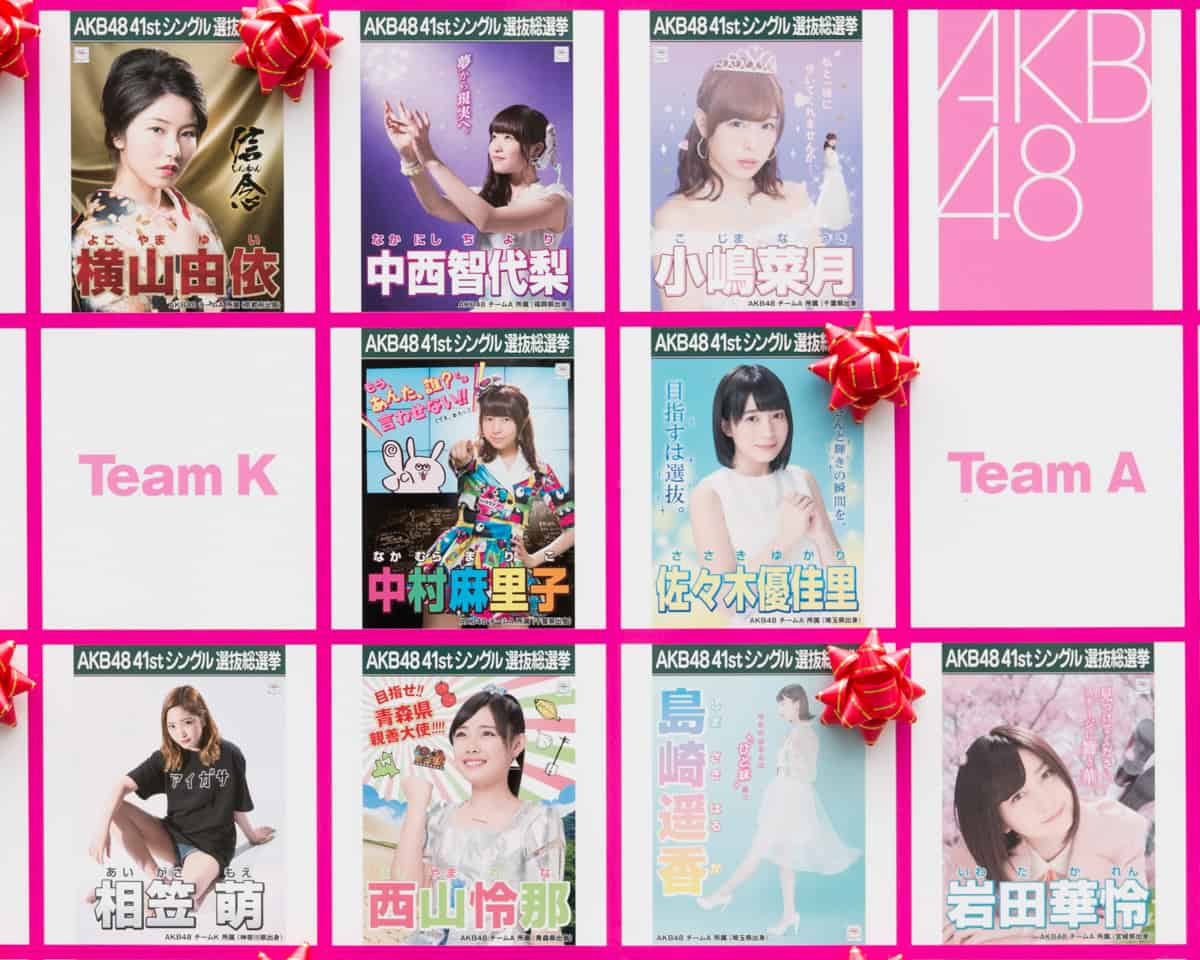 Akb48カフェ前に掲示されてるakb総選挙15結果と選挙ポスター 東京ルッチ