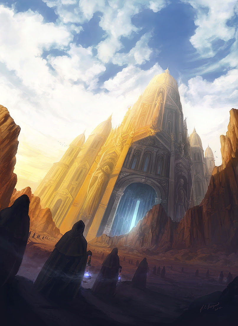 procesion by jcbarquet d4rifsz1 Digital Fantasy Paintings by Juan Carlos Barquet
