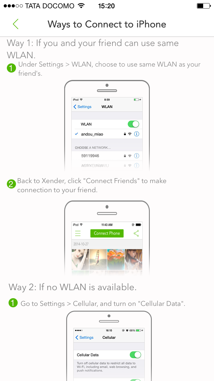 Xender app : Transfer data/music from iPhone to iPhone by ...