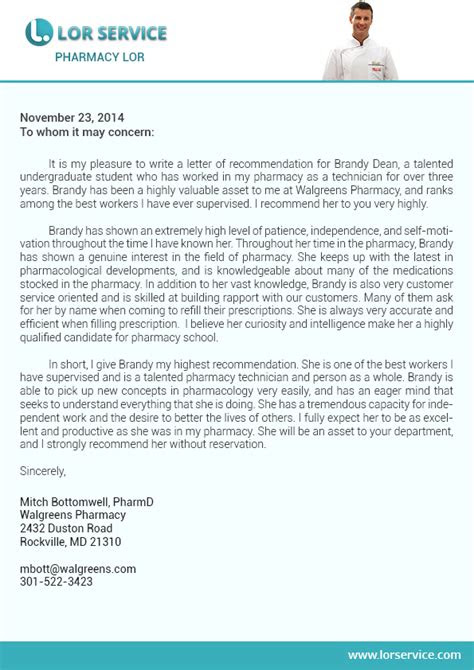 Are you a college student interested in getting a foot in the door with your chosen occupation? Pharmacist Letter of Recommendation Sample | Pharmacy LoR