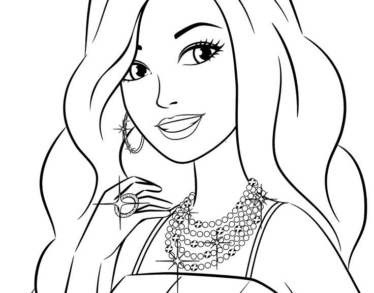 Download Barbie Head Coloring Pages at GetColorings.com | Free ...