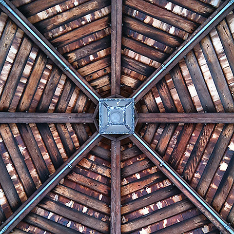 iPhone 365 Project Day 6: Cedar Shake Gazebo Roof by Paul Manoian