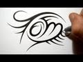 Name Tattoo Design / 1 - The tattoo lettering reflects the design, personality and mindset of the bearer.