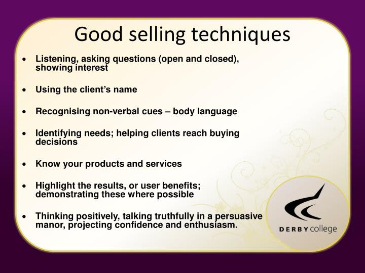 PPT - Unit 205 - Promote products and services to clients ...
