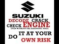 OBD HACK How to Decode & read SUZUKI 6 pin Check engine even without OBD Scanner