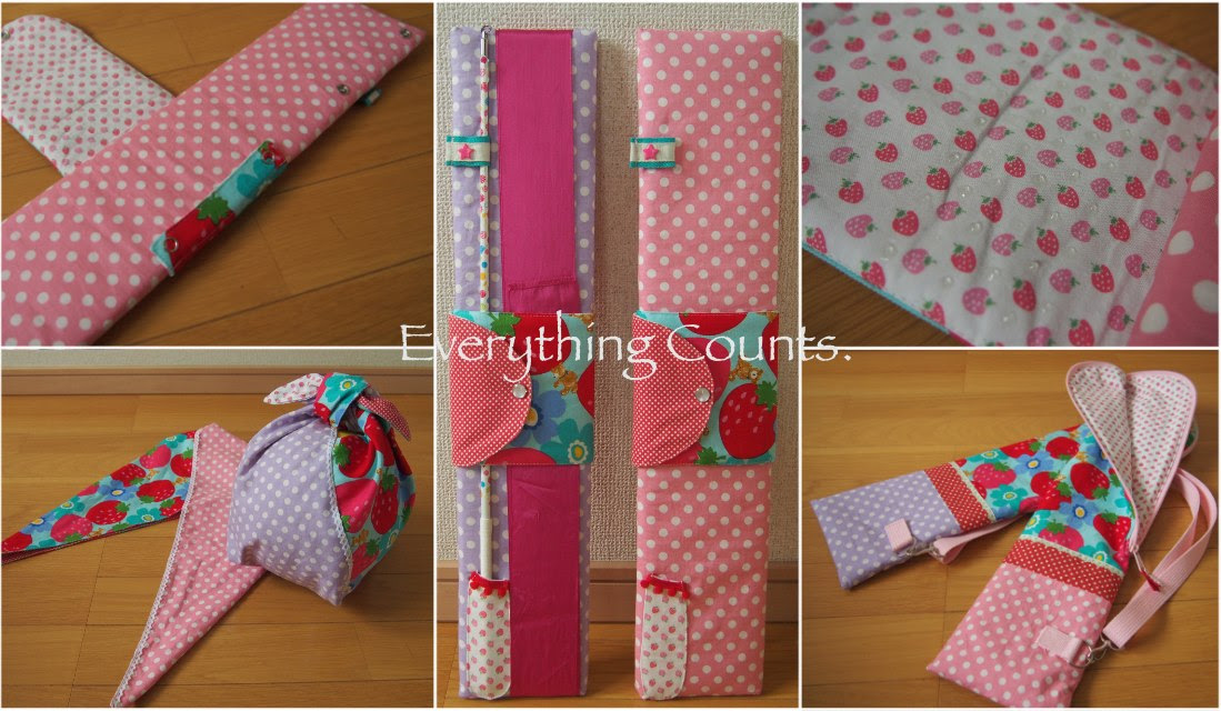 新体操リボンケースとボール袋 姉妹セット Everything Counts