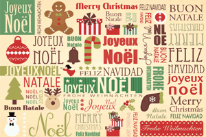 Voeux de Noël dans différentes langues