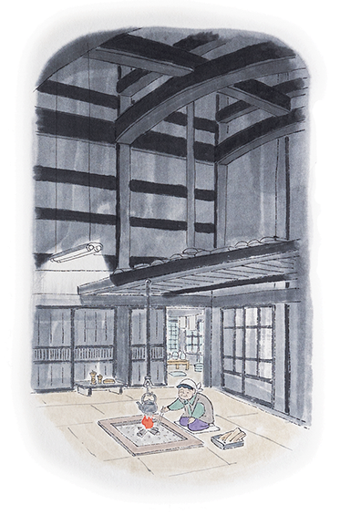 岩穴の火