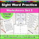 8 More Weeks of Sight Word Practice Packet 2
