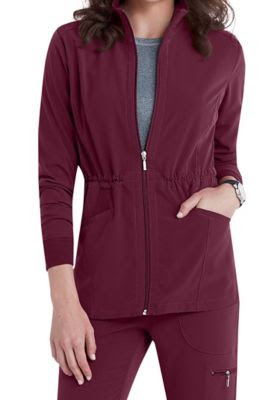 Limited Offer Beyond Scrubs Active Alli Zip Front Scrub Jacket - Wine -
3X Before Special Offer Ends