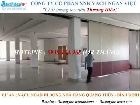 Thi Công Vách Ngăn Di Động Nhà Hàng Tiệc Cưới Quang Thùy - Tỉnh Bình Định