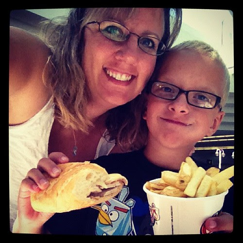 July Photo A Day: Day 4: Fun- What's more fun than having lunch with Josh? Not too much. :)