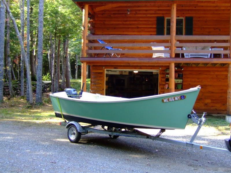 Plywood outboard skiff