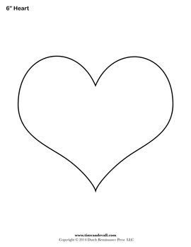  blank heart templates printable heart shape pdfs heart template
