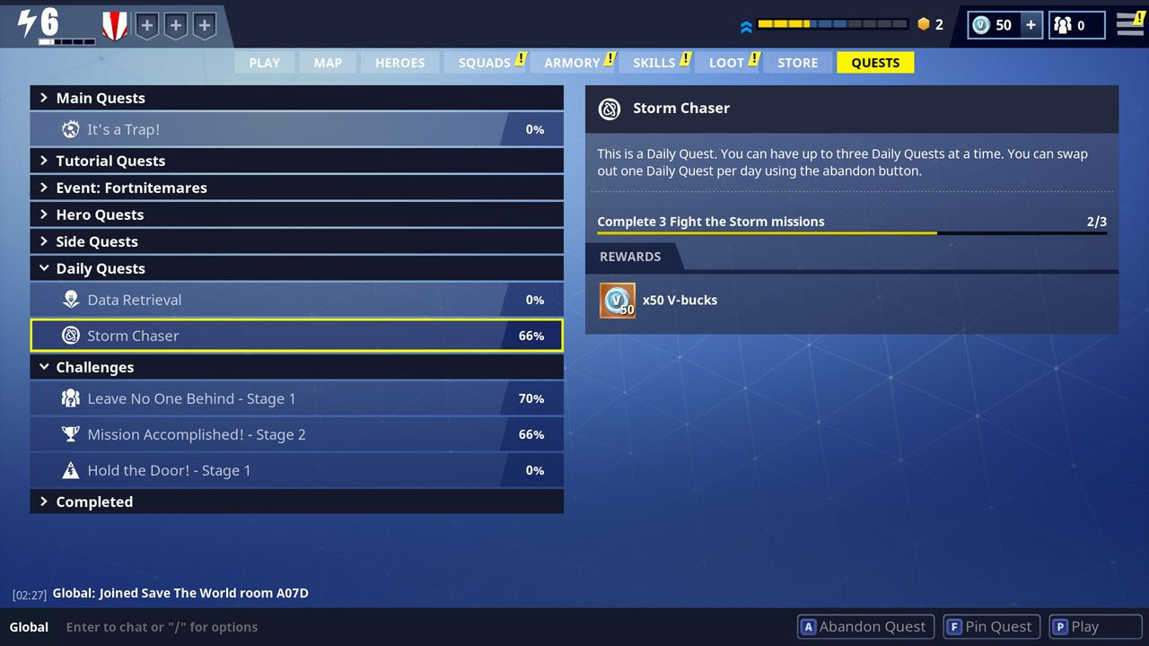 How To Earn Free V Bucks In Fortnite Battle Royale Pve Pwrdown - daily quests in fortnite offer 50 v bucks upon completion