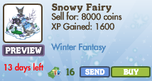 Snowy Fairy Market Info