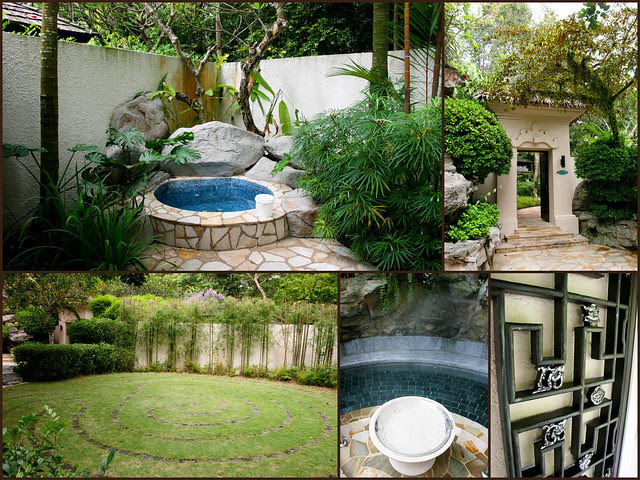 Lots of little relaxing nooks at the spa