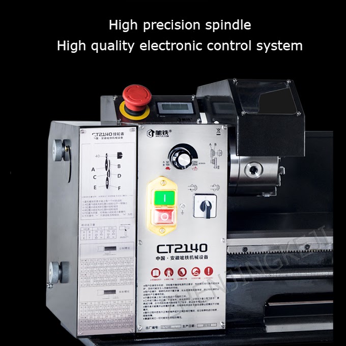 [Promo] CT2140 Small Household Lathe Mini Lathe Desktop Lathe Instrument Lathe Teaching Lathe Small Machine Tool