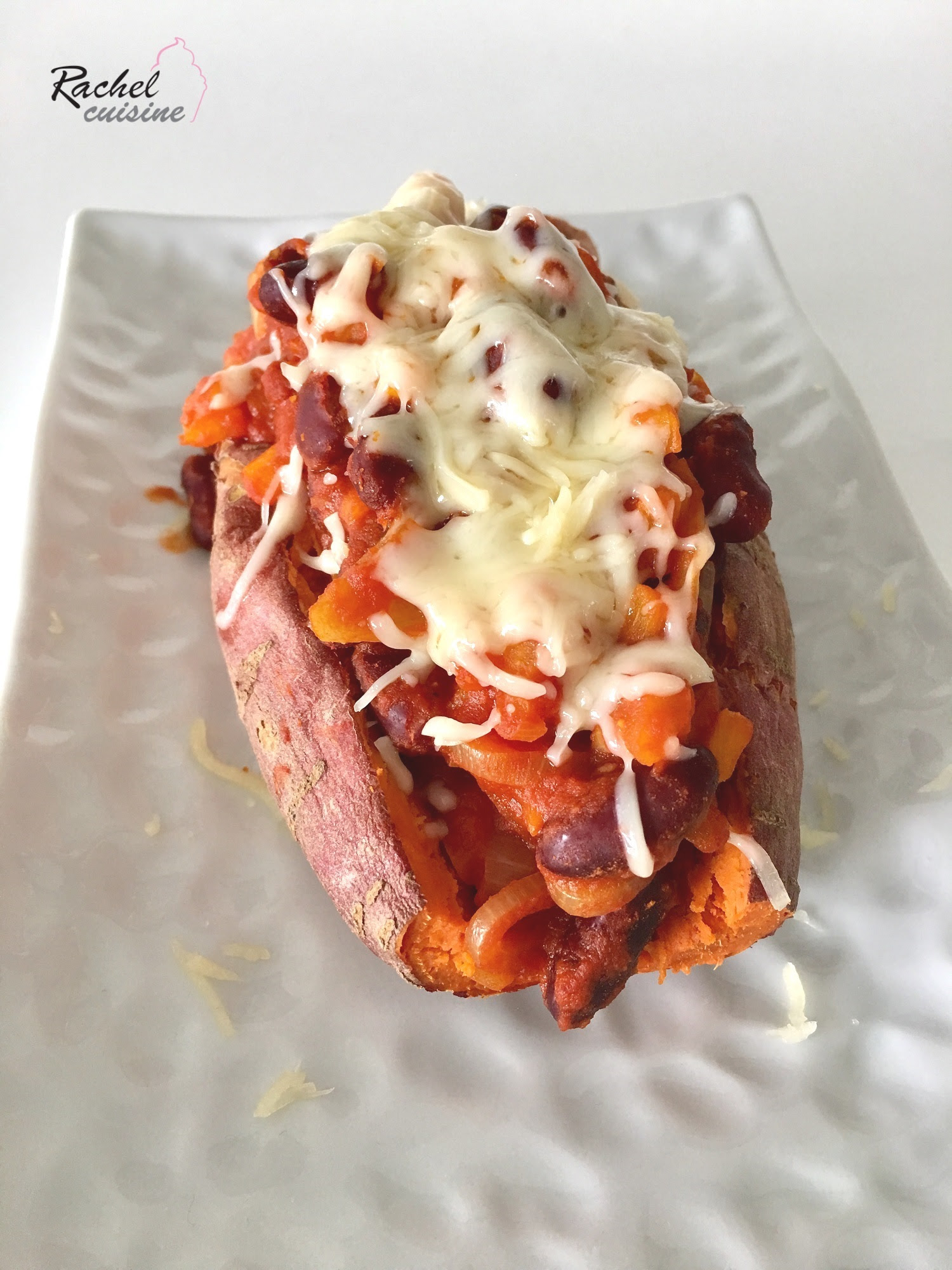 Patate Douce Farcie Façon Chili Végétarien Rachel Cuisine