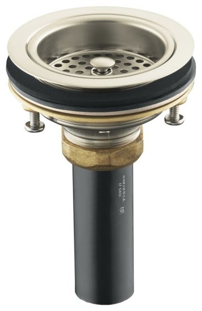 To Install Kohler Kitchen Sink Strainer - KOHLER 2-in Polished Chrome Brass Rust Resistant Strainer ... : If you are reusing fittings from an old sink, use plumbers putty.