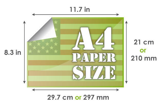 Paper Size 297 X 210 Mm 29 7 X 21 Cm 11 7 X 8 3 Inches